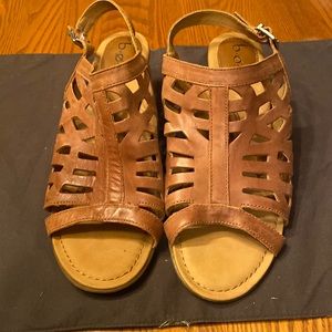 boc leather sandals.  Size 11M.  Camel Tan color.